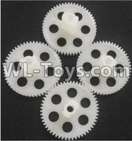 Wltoys Q696 Parts-12-02 Q393-08 Main gear(4pcs),Wltoys Q696 RC Quadcopter Drone Spare Parts Accessories,Wltoys Model Q696 Replacement Accessories
